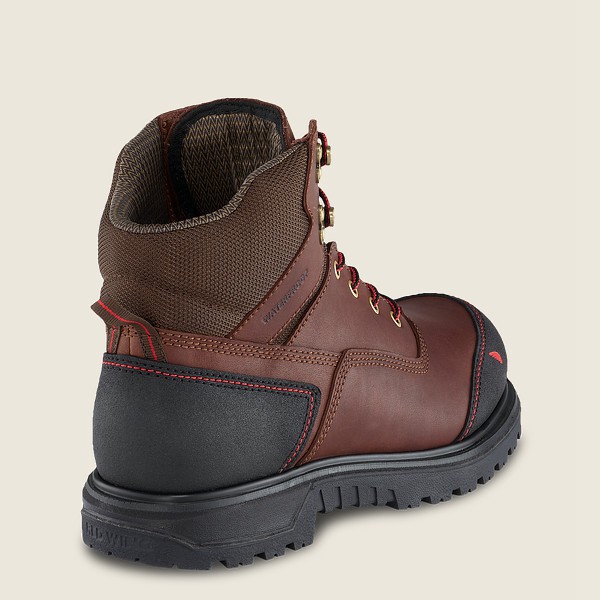 Red Wing Iş Botu Erkek - Brnr Xp - 6-Inch Waterproof Soft Toe - Kahverengi/Siyah - 49XKTJQCP